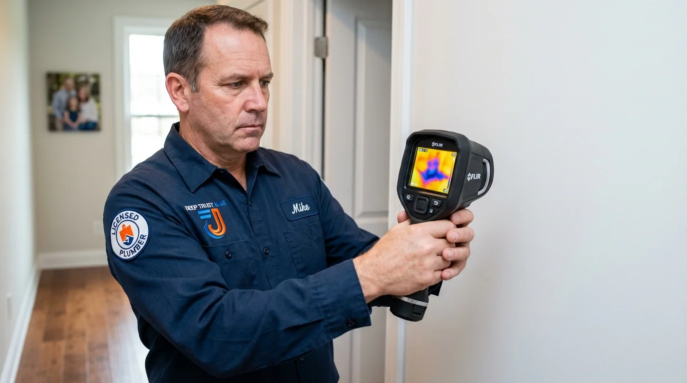 Thermal imaging leak detection by Johns Plumbing LLC in New Berlin